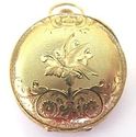 Antique 14K Solid Gold Waltham Pocket Watch,Hunter