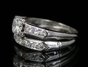 A Platinum & Diamond Engagement Set (rings) #561