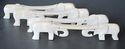  Vintage Set of 4 Faux Ivory Figural  Elephant Kni