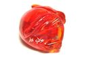 Japanese amber netsuke- Mouse Standing & Eating Gr