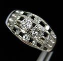 14K White Gold & Diamond  Ring  0.80 carats #556
