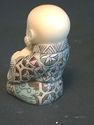 Japanese netsuke - Boy Monk sits with Rosary Beads