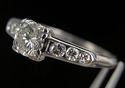  A Platinum & Diamond Engagement Set (rings) #561