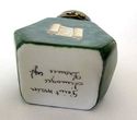 Genuine French  Limoge Porcelain Box-Green INKWELL
