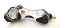  French  Limoge Porcelain Box-Black  Mannequin Whi