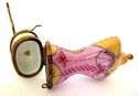  French  Limoge Porcelain Box- Mannequin Pink Lace