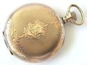 Antique 10K Goldfilled HAMPDEN Pocket Watch,Hunter