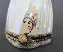 French  Limoge Porcelain Box-Mannequin in MOP Flor