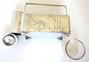 Japanese Sterling Silver  Figural  Salt & Pepper S