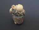 Japanese netsuke - Fisherman Caught FISTFUL OF OCT