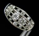 14K White Gold & Diamond  Ring  0.80 carats #556
