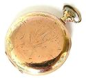 10K Gold filled ILLINOIS  Pocket Watch,S18, 17J,AD