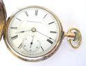 10K Goldfilled  HAMPDEN  Pocket Watch Hunter Case,