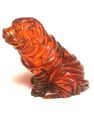 Japanese amber netsuke- CHARPEI/SHARPEI Puppy Dog 