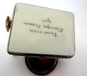 Genuine French  Limoge Porcelain Box-1 ARM BANDIT 