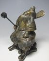 Antique Japanese Solid Bronze Samurai General /Arc