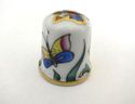Austrian 24k gold AUGARTEN thimble- Butterfly in G