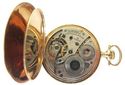 14K Solid Gold WALTHAM Pocket Watch Hunter Case 16