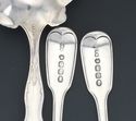 Antique Lot of 5 Sterling Silver Serving Spoons -M