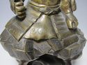 Antique Japanese Solid Bronze Samurai General /Arc