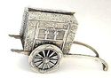 Antique Japanese Sterling Silver 950 Figural WAGON