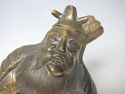 Antique Japanese Solid Bronze Samurai General /Arc