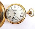 Antique 14K Solid Gold Waltham Pocket Watch,Hunter