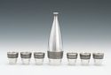 Antique Soviet Era USSR/Russian Silver Cordial Set