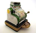 Genuine French  Limoge Porcelain Box-1 ARM BANDIT 