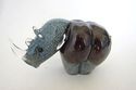  Handblown English Langham Glass Studio- Crystal R