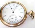 10K Gold ELGIN Pocket Watch, Hunter Case,16S,RUN !
