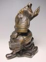 Antique Japanese Solid Bronze Samurai General /Arc
