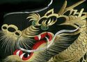 Genuine Japanese embroidered Kimono- Golden DRAGON