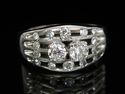 14K White Gold & Diamond  Ring  0.80 carats #556