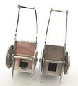 Antique Japanese Sterling Silver 950 Figural WAGON