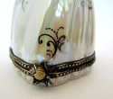 French  Limoge Porcelain Box-Mannequin in MOP Flor