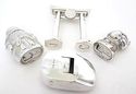 4 Japanese Sterling Silver Figural  S/P Shaker-Tor