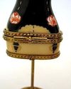 French  Limoge Porcelain Box-Mannequin Black LACE 