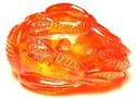 Japanese amber netsuke-a beautiful Large ROOSTER b