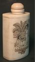 Chinese Bone Snuff Bottle - handpainted on both si