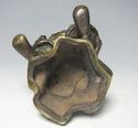 Antique Japanese Solid Bronze Samurai General /Arc