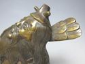 Antique Japanese Solid Bronze Samurai General /Arc
