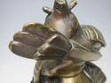 Antique Japanese Solid Bronze Samurai General /Arc