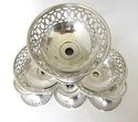 Antique Set of 6 Sterling Silver Sherbet Bowls On 