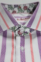 Robert Graham Broken Stripe Shirt 15.5 Adric Cotto