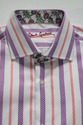 Robert Graham Broken Stripe Shirt 15.5 Adric Cotto