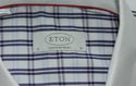 Eton red Ribbon Shirt Size 16 Cutaway Collar