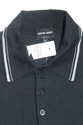 Giorgio Armani Long Sleeve Polo L Cotton Made In I