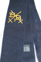 Benjamin Bixby Straight Edge Cashmere Tie Navy Blu