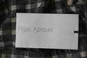 Yigal Azrouel Hoodie Size XL Cotton Linen Wool Ble